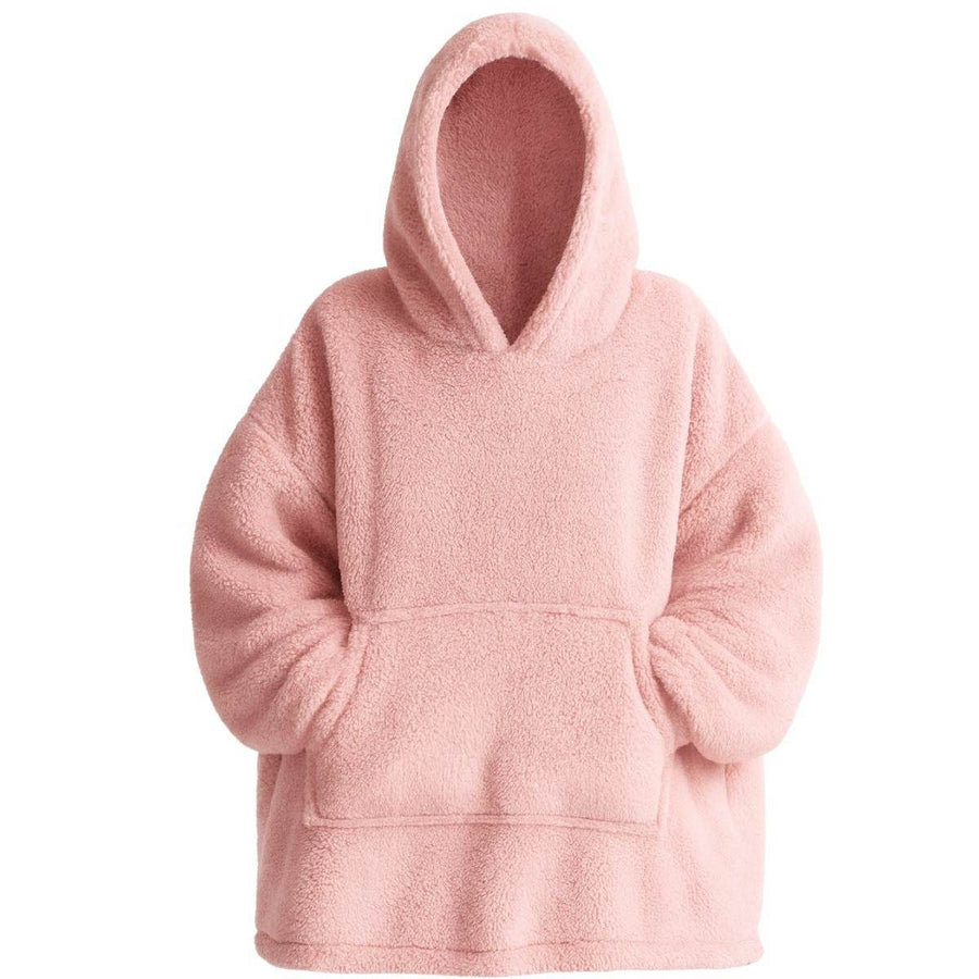 Women's Hoodie – Pink Teddy Polyester | Comfortable & Stylish