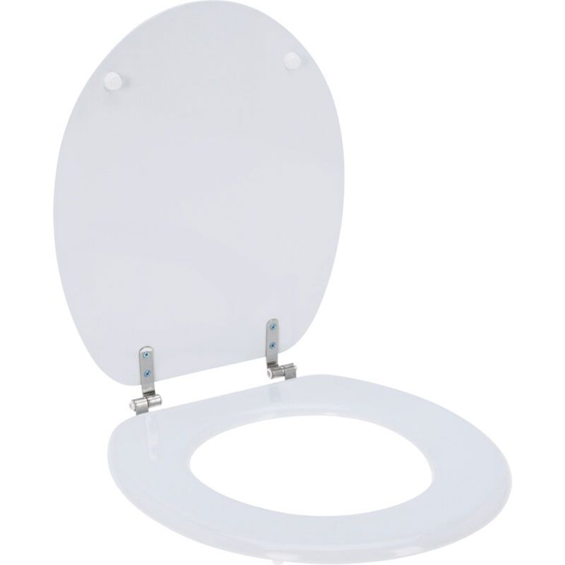Bathroom Solutions Toiletbril – Wit MDF | Robuust, Elegant & Comfortabel | 18 Inch | Inclusief Montagemateriaal