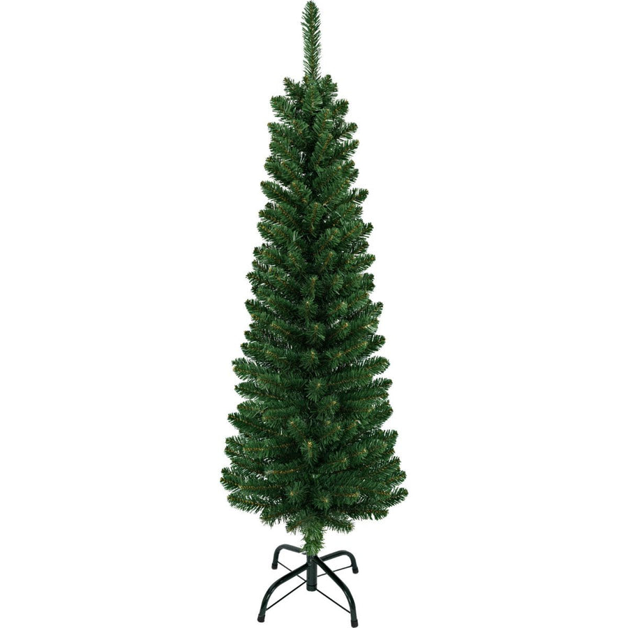 Smalle Kunstkerstboom 120 cm – 196 Takjes – Potloodmodel – Inclusief Metalen Standaard