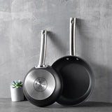 Masterpro Foodies Collection Koekenpan – 30 cm | Inductie, Titanium Non-Stick & Professioneel RVS Handvat