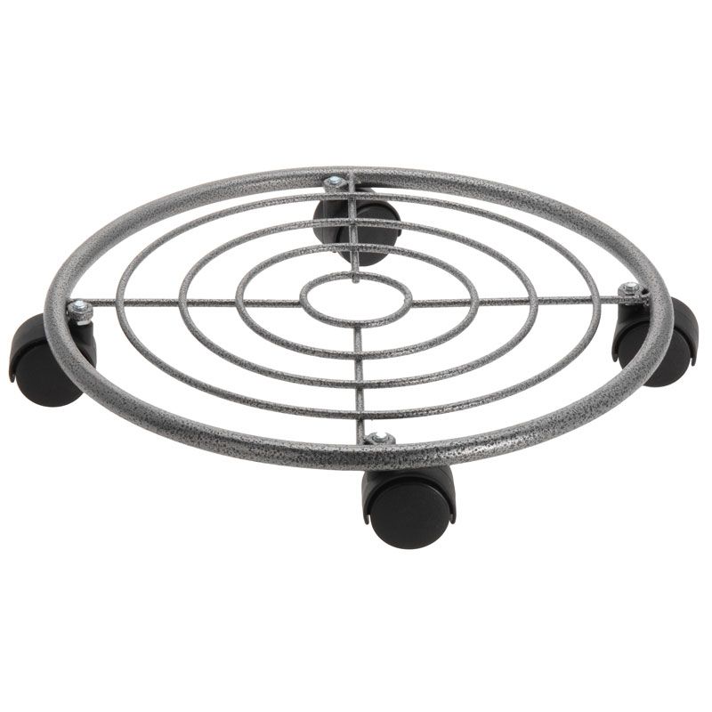 Metal Plant Caddy – 35 cm – Sturdy Plant Trolley with Swivel Wheels – Durable & Convenient for Indoor and Outdoor Use – Max. 15 kg