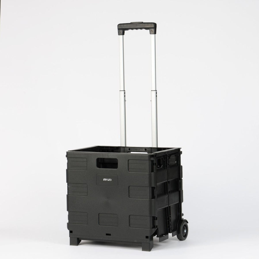 Ceruzo Trolley met Vouwkrat – 50 Liter -Zwart