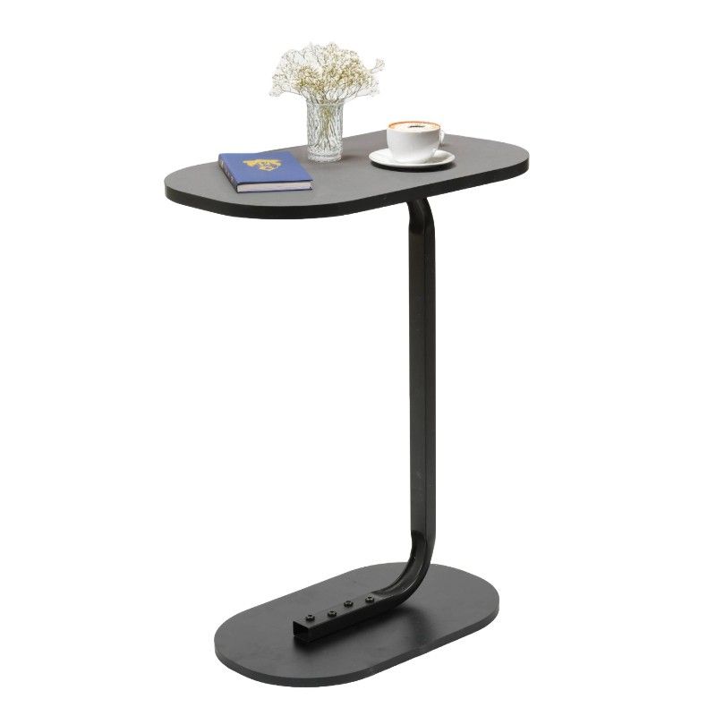 Ceruzo Bijzettafel – Zwart – Banktafel – Metaal met Hout – 45 x 28 x 60 cm