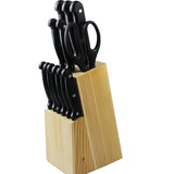 Ceruzo Messenblok – Budgetline – 15-Delige Messenset met Houten Blok