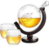 Ceruzo Whiskey Carafe - Globe Decanter - Incl. 2 Glasses