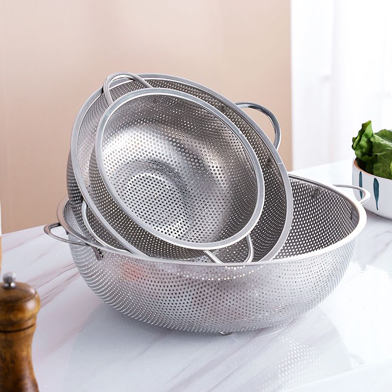 Ceruzo Colander Set - Stainless Steel - 3-Piece