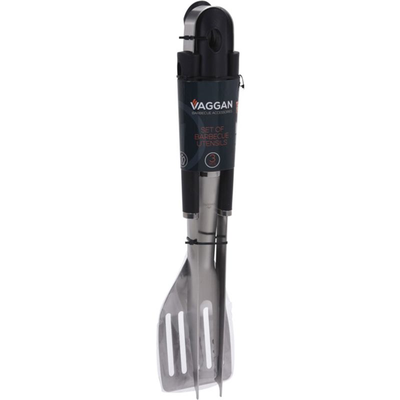 Vaggan Barbecue Gereedschapset – RVS Tang, Spatel & Vork | Duurzaam & Handig