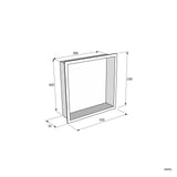 Delta Crown™ – Luxe Inbouwnis 30 x 30 cm