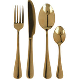 Excellent Houseware Bestekset 16-delig – RVS met Gold Mirror Polish | Luxe & Stijlvol
