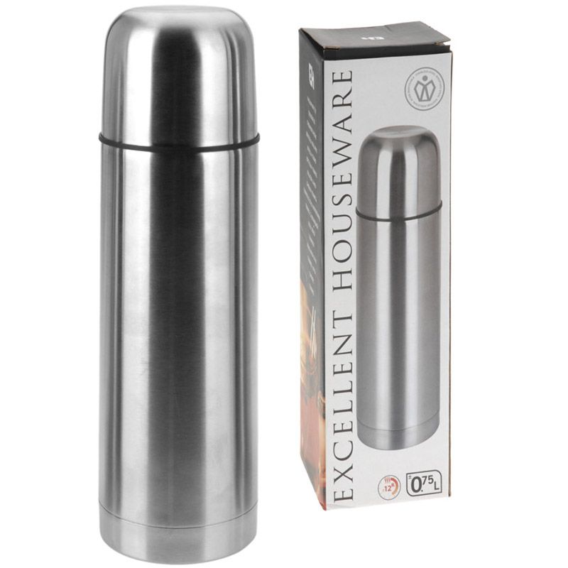 Premium Stainless Steel Bullet Thermos Flask 0.75L – Stylish, Durable, and Leakproof – Ideal for Office, Sports, and Outdoors