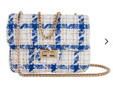 DELUSION™ | Luxury Tweed Shoulder Bag Royal Blue