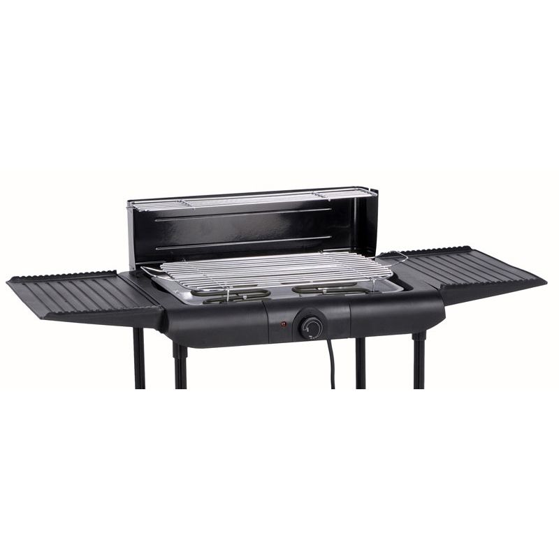 Excellent Electrics Elektrische Barbecue – Staand Model met Ruime Zijtafels & Extra Plateau