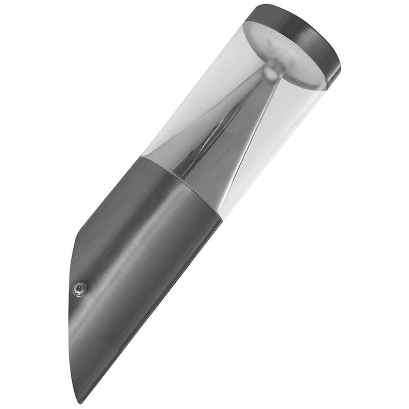 Moderne I-Watts Outdoor LED Buitenlamp RVS – Stijlvol Schuin Wandmodel