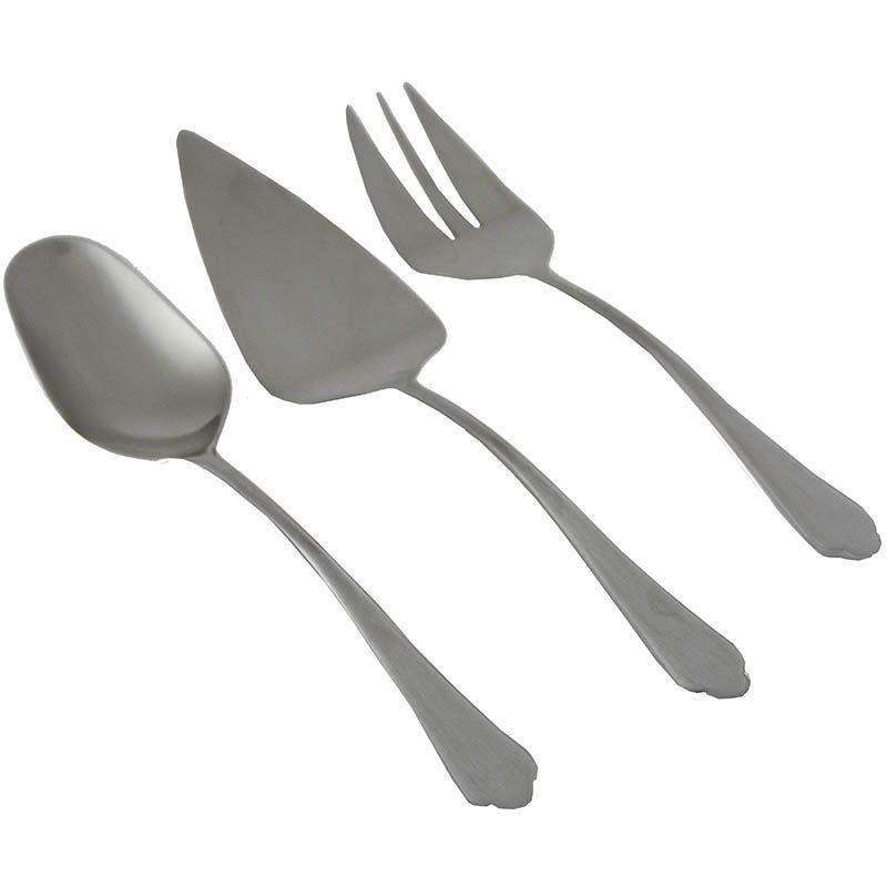 Bergner Masterpro 3-piece Serving Set – Stainless Steel, Luxurious, Durable & Professional