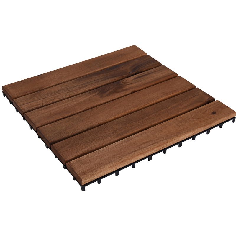 Progarden Wooden Decking Tile - Acacia - 30X30Cm - Set Of 9 - 0.81M2