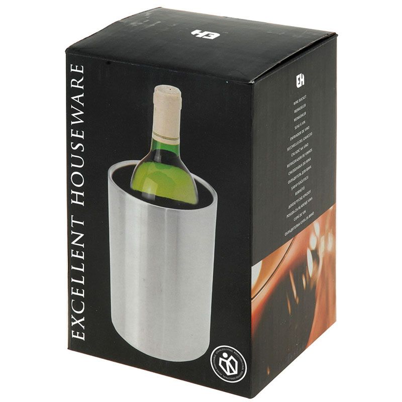 Excellent Houseware Stainless Steel Double-Walled Wine Cooler