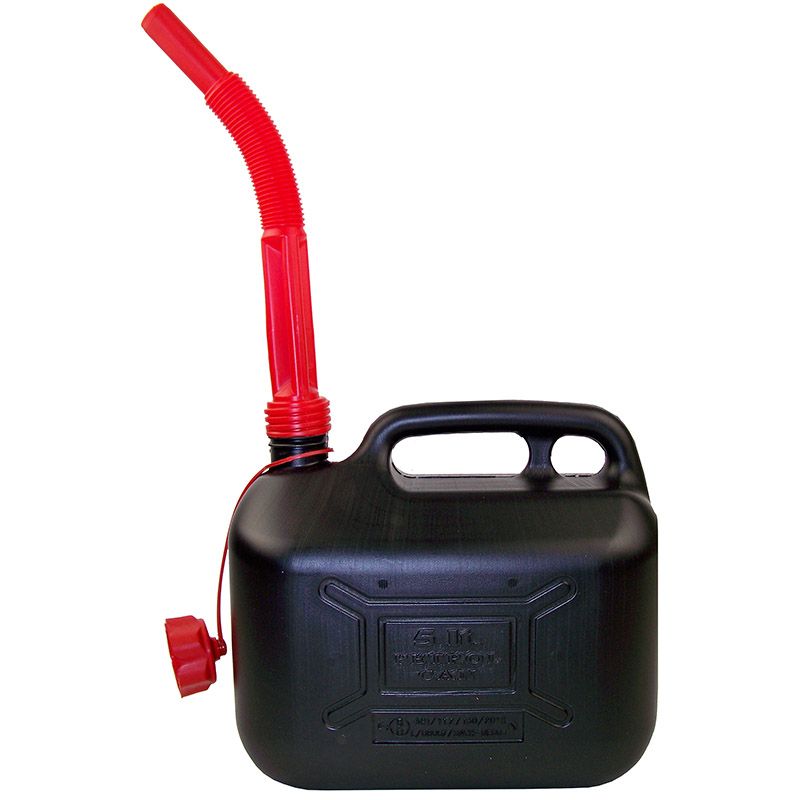 Stevige Jerrycan 5 Liter met Flexibele Schenktuit – Veilig & Handzaam – Voor Benzine