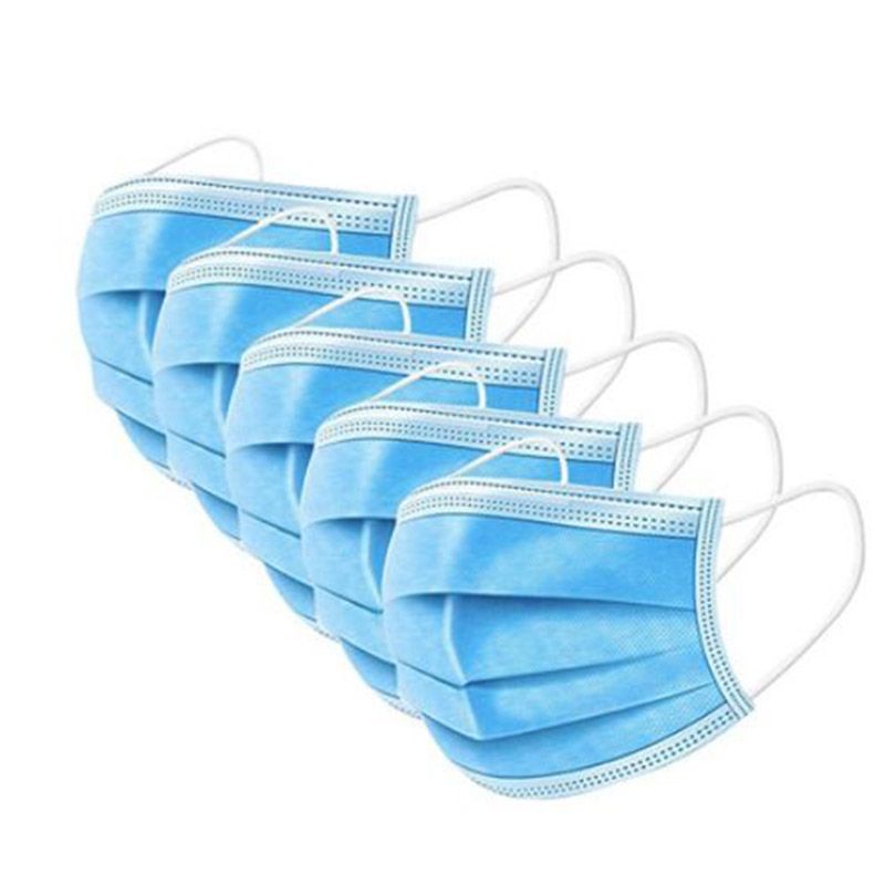 Safe & Comfortable Face Masks – Set of 50 Non-Medical 3-Ply Face Masks – Breathable, Reliable & Suitable for Public Transport