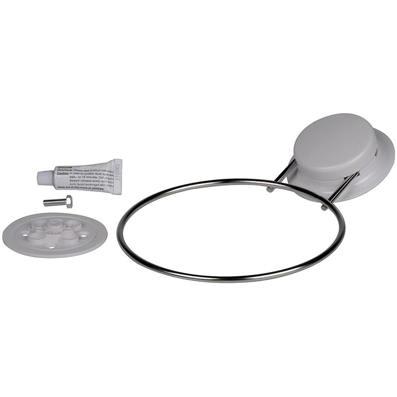 Alpina Towel Ring With Suction Cup Ø15 cm – Stainless Steel, Strong & Practical – No Tools Required