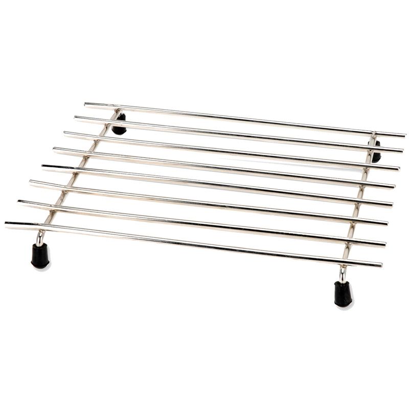 Excellent Houseware Coaster – Chrome Wire – 24 x 19.5 x 2.5 cm