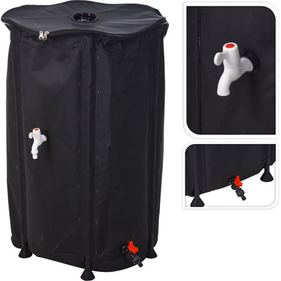 Foldable Rain Barrel 250L – Practical, Sturdy & Compact | For Garden, Balcony or Outdoor Space