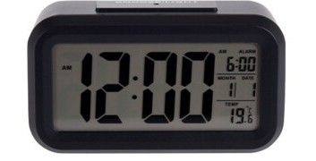 Digital Alarm Clock – Black