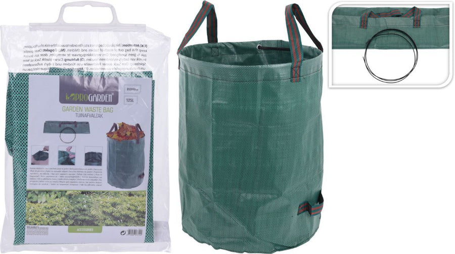 Progarden Garden Waste Bag 125L – Durable, Sturdy & Foldable | Handy with 4 Handles | 50x60 cm