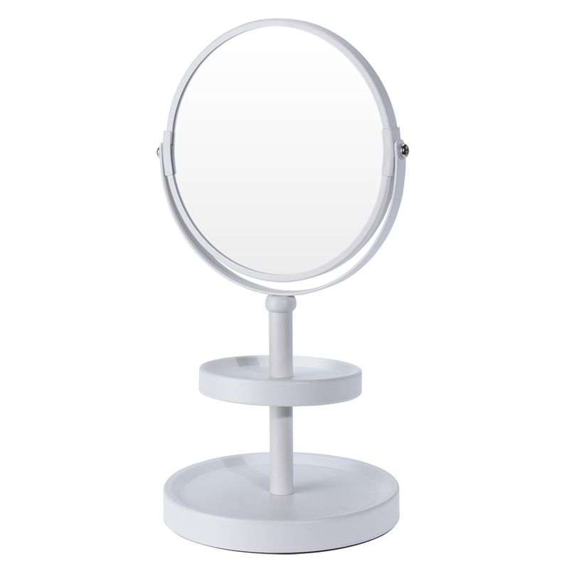 Make-up Mirror - Double-Sided - Magnifying - White