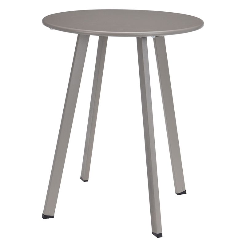 Ambiance Luxe Bijzettafel – 40 cm Taupe Gepoedercoat Metaal | Stijlvol, Duurzaam & Multifunctioneel Design