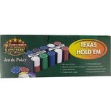 Poker Set 200 Chips – Complete Texas Hold ‘Em Game | Cards, Poker Mat & Dealer Set