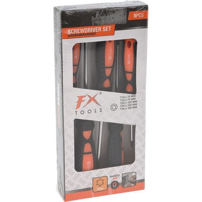 Fx Tools Torx Schroevendraaierset 5-Delig – Magnetisch & Professioneel