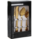 Excellent Houseware 16-Delige Bestekset – RVS met Luxe Gouden PVD Coating – Vorken, Messen, Eetlepels & Theelepels – Stijlvol & Duurzaam