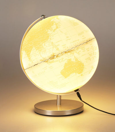 Globe With Light – USB – 31 cm – White