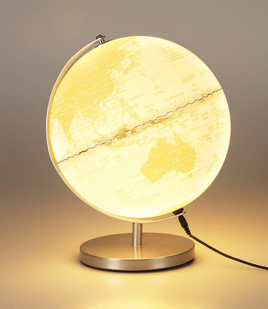 Globe With Light – USB – 31 cm – White
