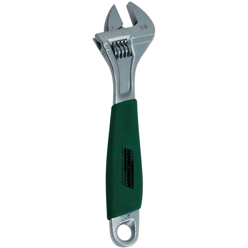 Brüder Mannesmann Adjustable Wrench 300 mm – Robust, Strong & Precision Tool with Non-Slip Grip