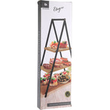 Excellent Houseware Etagère – 3 Lagen – Bamboe & Metaal – Hoogte 53 cm – Robuust & Stijlvol