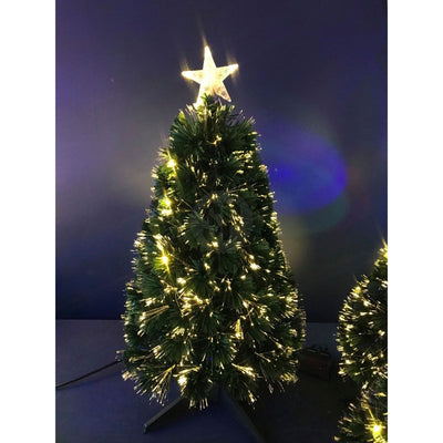 Kerstboom Met Fiberverlichting – 90 cm – Warm Wit