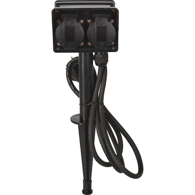 Premium Fxcontrol Tuinstekkerdoos 4-Voudig – Robuust, Waterdicht & Veilig – Voor Buitengebruik