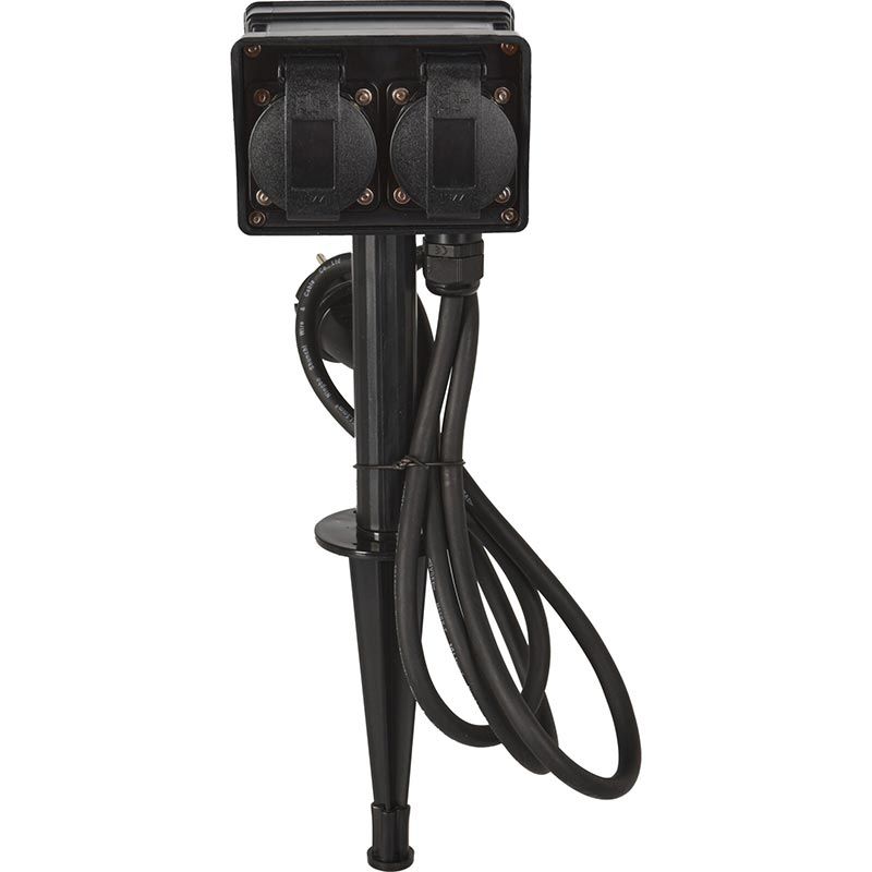Premium Fxcontrol Tuinstekkerdoos 4-Voudig – Robuust, Waterdicht & Veilig – Voor Buitengebruik