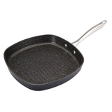 Bergner Infinity Chefs Grillpan – 28x28 cm – Ultra Turbo Inductie – Titanium Non-Stick – Snel & Gezond Koken