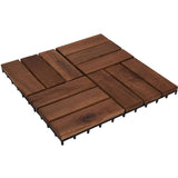 Progarden Acacia Decking Tiles – Durable Wood | 30x30 cm | Set of 9 | Warm & Stylish