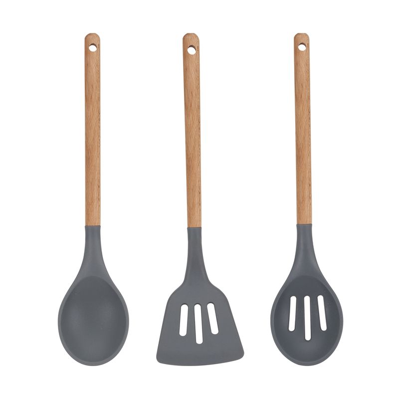 San Ignacio Ordesa Keukengerei Set – 3-Delig Duurzaam Hout & Siliconen – Luxe Kookset