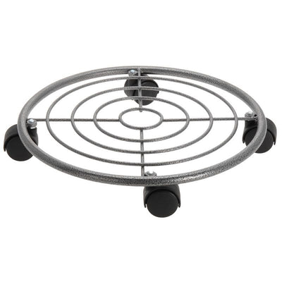 Metal Plant Caddy – 35 cm – Sturdy Plant Trolley with Swivel Wheels – Durable & Convenient for Indoor and Outdoor Use – Max. 15 kg