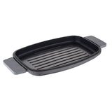 Bergner Infinity Chefs XL Grill Plate – 42 x 22 cm | Cast Aluminum, Soft-Touch Handles & Oven Safe | Premium Cooking Experience