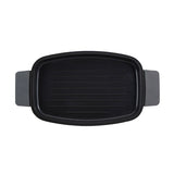 Bergner Infinity Chefs XL Grill Plate – 42 x 22 cm | Cast Aluminum, Soft-Touch Handles & Oven Safe | Premium Cooking Experience