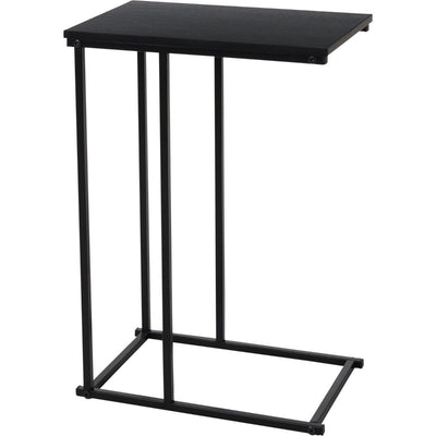 Trends4You Side Table - Sofa Table - Black - Metal And Wood - 40X26Xh58Cm