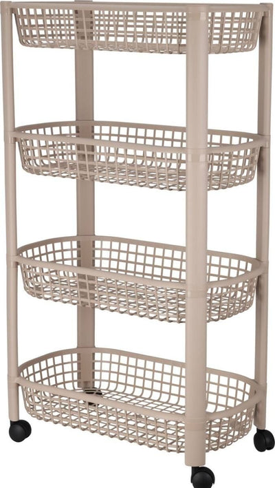 Kitchen Trolley 4 Wheels - Beige