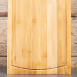 Cuisine Performance Bamboo Cutting Board with Stainless Steel Tray – Practical Kitchen Helper
