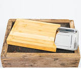 Cuisine Performance Bamboo Cutting Board with Stainless Steel Tray – Practical Kitchen Helper