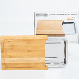 Cuisine Performance Bamboo Cutting Board with Stainless Steel Tray – Practical Kitchen Helper